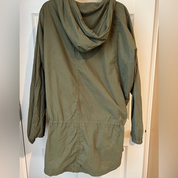 American‎ Eagle Outfitters Drawstring Hooded Utility Jacket Green Size Small - Picture 2 of 13